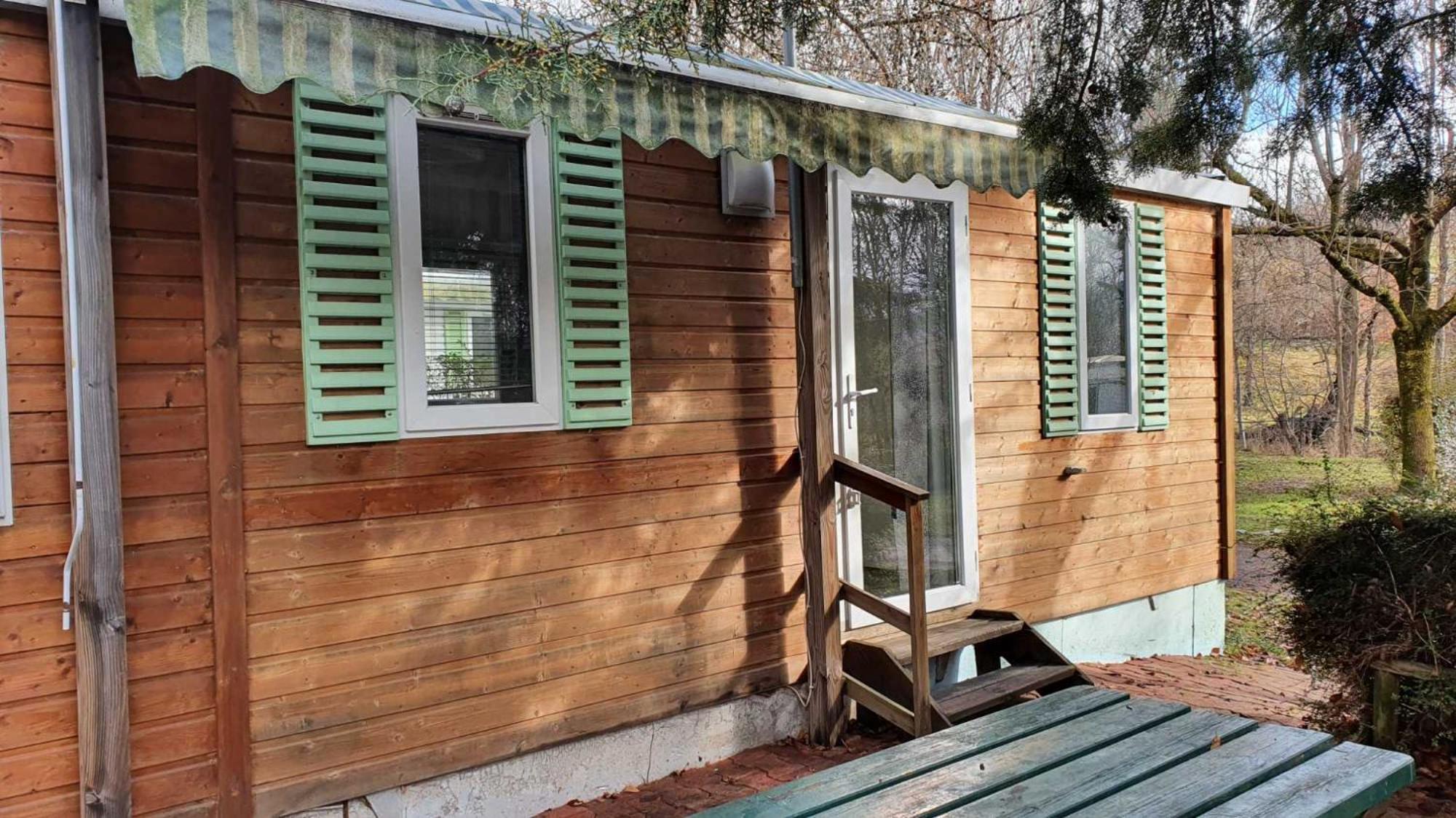 Camping L'Enclave Mobil-Home Estavar ภายนอก รูปภาพ